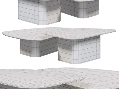 Capri coffee table by Meroniecolzani 3D model