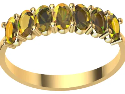 RING OVAL WEDDING Free 3D print model