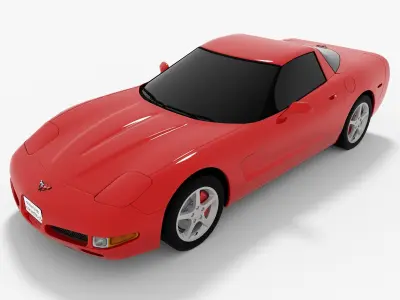 Chevrolet Corvette C5 Low-poly 3D model