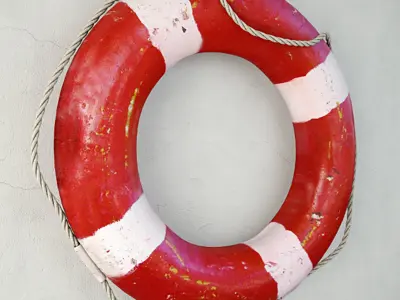 1950s Nautical Life Preserver 3D model