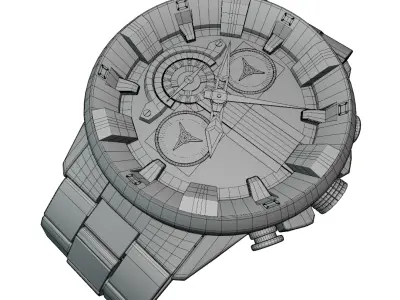 Curren Watch 3D model