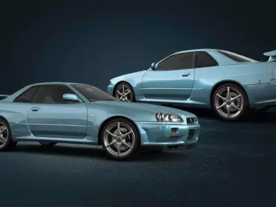 NISSAN SKYLINE GTR FOR 3D PRINTING 3D model