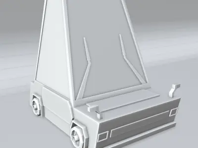 Lowpoly Car Free low-poly 3D model