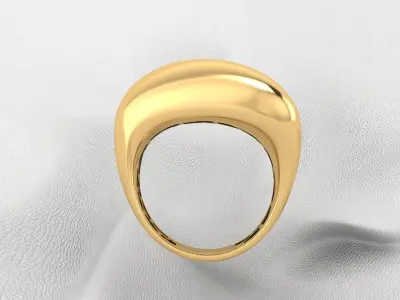 gold ring 3D print model 8