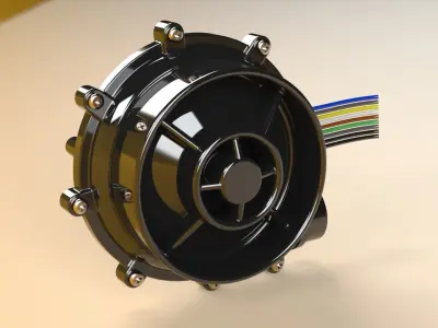 Brushless Air Blower  3D print model