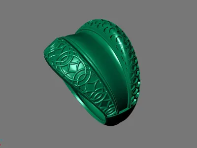 Women Ring Plain Ring Ready STL 3DM Models Womens Rings 3D print model 35
