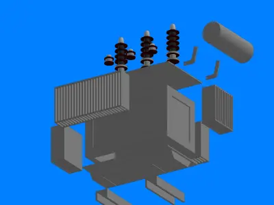ELECTRICAL TRANSFORMER 3D print model