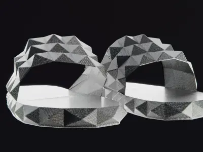 Spiky Sandals Low-poly 3D model