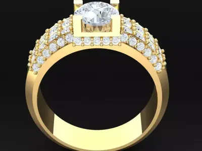 Luxury Men Rings Designs 5MR036 3D print model