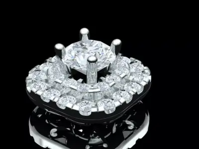 Diamond style solitare tops 3D print model