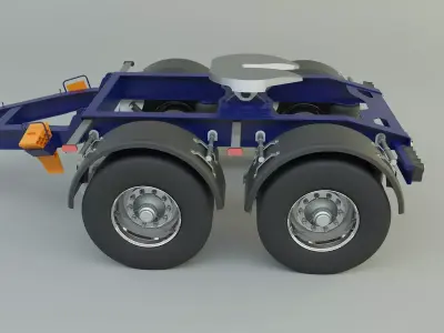 truck trailer 5 model 3D model