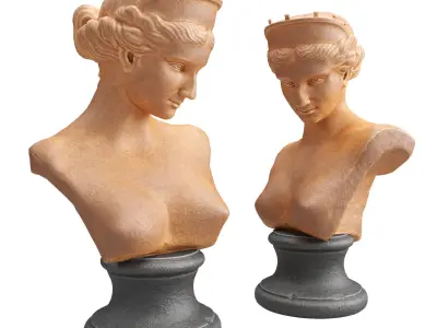 Venus de Capua bust sculpture 3D model
