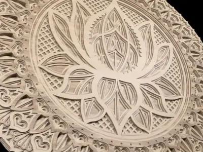 Lotus Flower Mandala  3D model