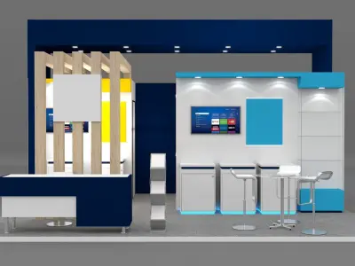 Exhibition stall 30sqmtr 6x5mtr 3D model