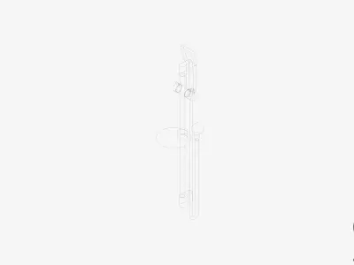 Shower - Rail - Luxury - Lane Low-poly 3D model