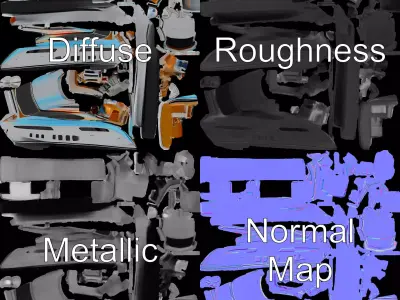 Luxury Yacht model pack Low-poly 3D model