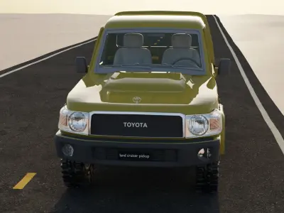 Toyota Land Cruiser Low-poly 3D model