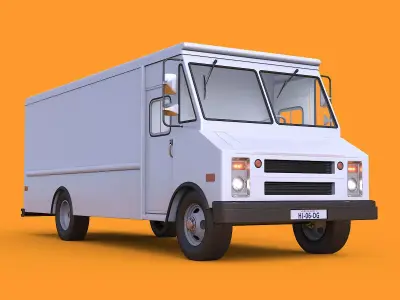Step Van Truck 3D Model 3D model