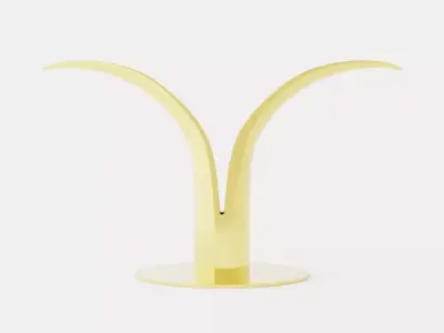 Liljan Candlestick - Brass Low-poly 3D model