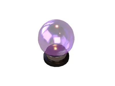Crystal Ball V1 003 Low-poly 3D model