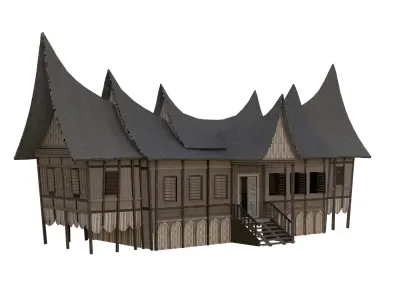 Rumah Gadang Free 3D model