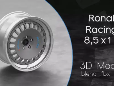 Ronal Racing Wheel 3D Model 3D model