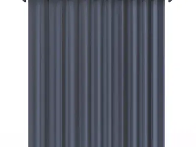 Cornice Classic Curtain 010 Low-poly 3D model