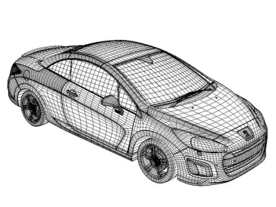 Peugeot 308 cc 3D model