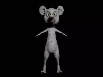 Karekter model 3d animasyonlu 3D model