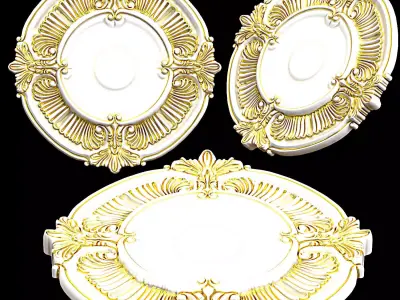 Ceiling Medallion 09 3D model