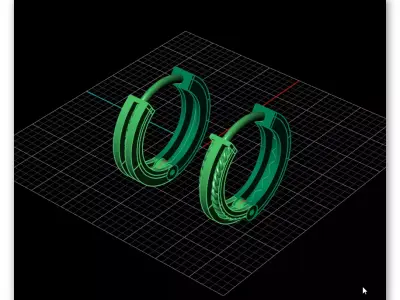 free earring Free 3D print model