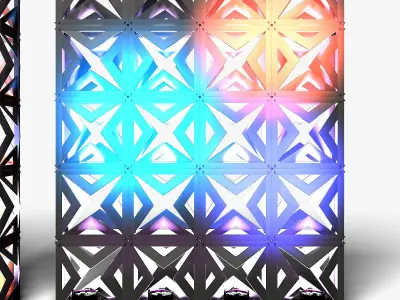 Stage Decor 17 Modular Wall Column 3D model