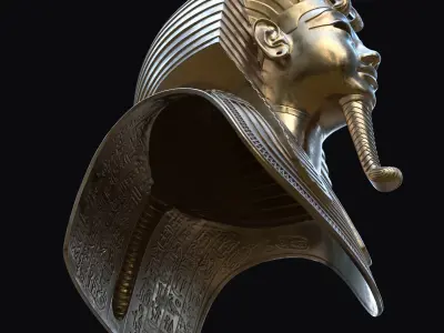 Tutankhamun Mask v4 G 3D model