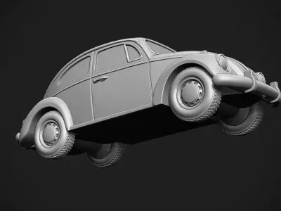 Volkswagen Beetle Printable 3D print model