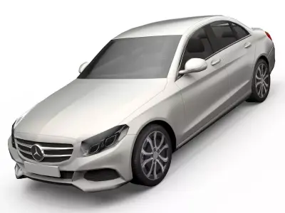Mercedes-Benz C-Class Sedan 3D Model Low-poly 3D model