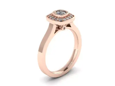 Jewelry Diamond Ring 3D print model 26
