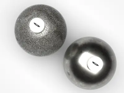 Moon Christmas Balls Set 3D model