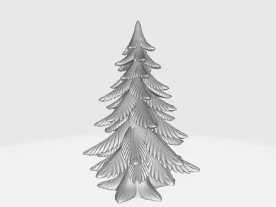 Christmas Tree Festive Evergreen Decor for Holiday Display 3D print model