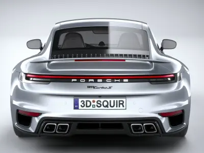 Porsche 911 Turbo S 2021 3D model buy