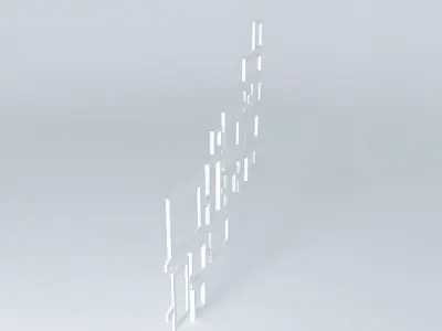treeframes12 wall with lines Free 3D model