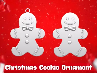 Christmas Cookie Ornament - Pendant -  Christmas Tree 4 3D print model