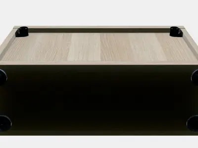 BESTA Shelf unit with door 48 Low-poly 3D model