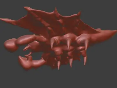 Zerg Starcraft Drone Uncolored Free 3D model