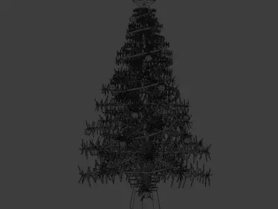 Christmas tree Low-poly 3D model