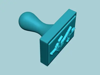 Stamp 105 - Zelda Logo New - Fondant Decoration Maker Toy 3D print model