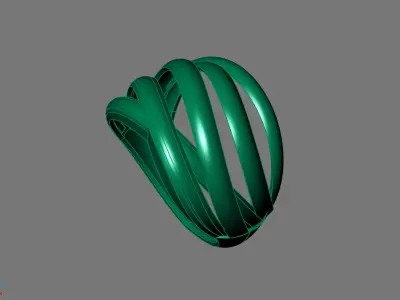 Women Ring Plain Ring Ready STL 3DM Models Womens Rings 3D print model