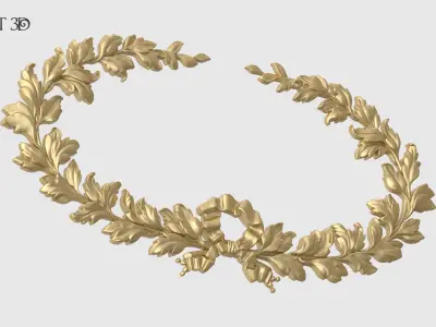 Oval Wreath 3D print model
