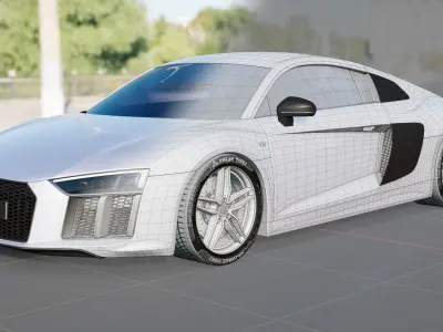 Audi R8 3d model 3D model