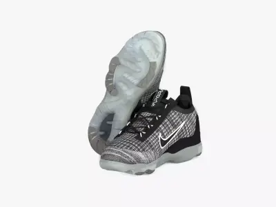 Nike Air VaporMax Flyknit 2021 Oreo Low-poly 3D model