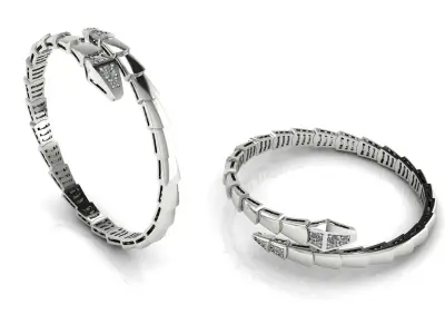 Bvlgari Snake Serpenti Bracelet 3D print model